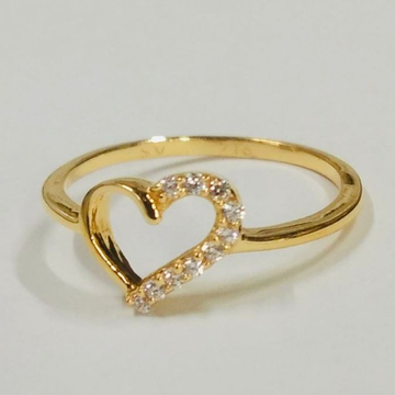Gold contemporary women ring by 