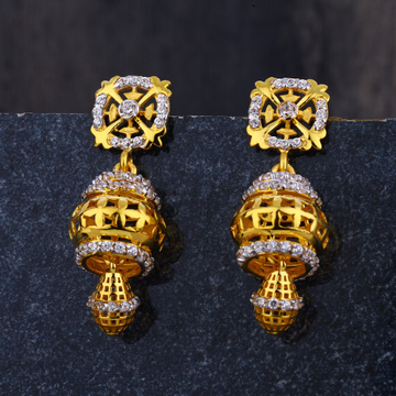 916 Gold CZ Ladies Jhummar Earring  LJE281