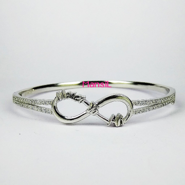 92.5 sterling silver cz stone Kada bracelet ML-79