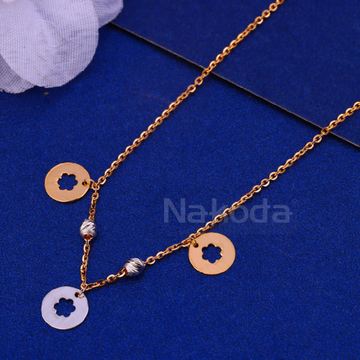 750 Rose Gold CZ Hallmark Fancy Ladies Bracelet RT...