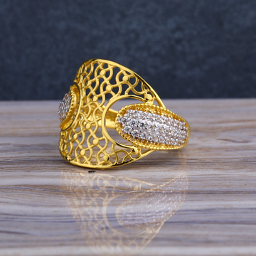 916 Gold Ladies Fancy Long  Ring LLR259
