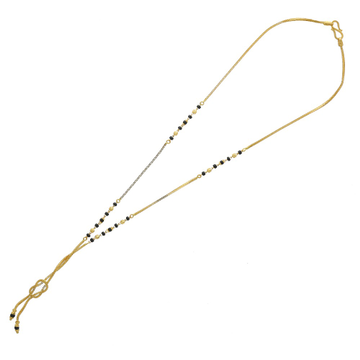 Stylish knotted mangalsutra in gold 22k