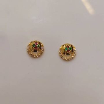Gold Grand Casual Earring by D.M. Jewellers