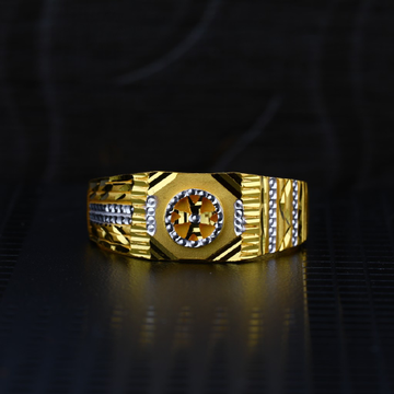 Men's Exclusive 22K Plain Casting Gold Ring- MPR58