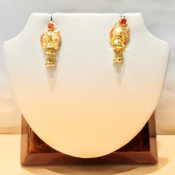 916 Hallmark Gold Latkan Earrings by Pratima Jewellers
