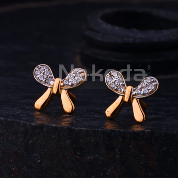 750 Rose Gold Ladies Exclusive Earrings RE305