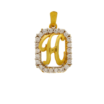 Gorgeous h letter shape pendant