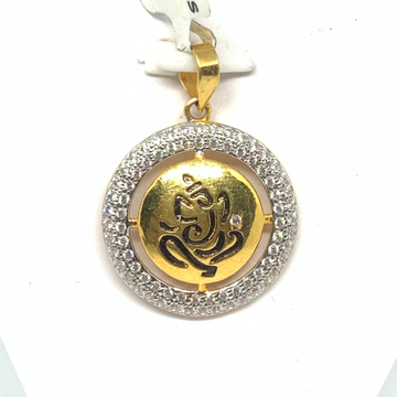 Designer gold pendant by Rajasthan Jewellers Private Limited