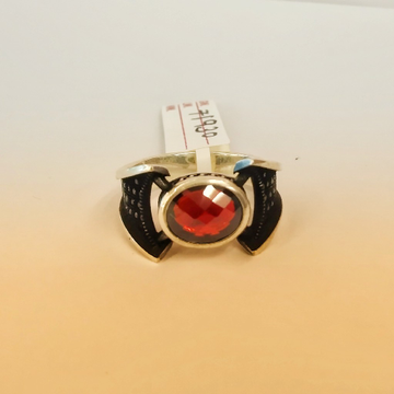 925 Man Imperial Red Stone Stylish Silver Ring For... by Pratima Jewellers