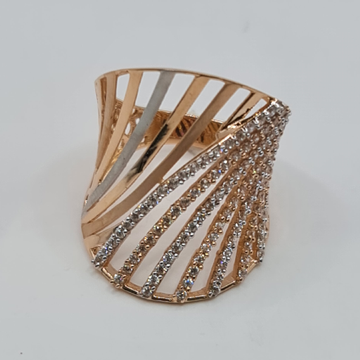  rose gold 18k fancy ring by Sangam Jewellers