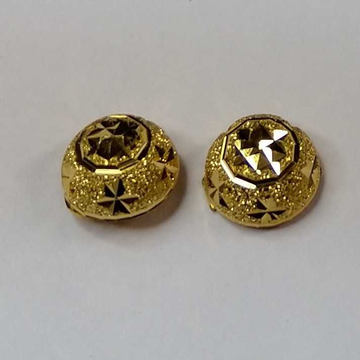 916 Gold Fancy Button Tops Earrings Akm-er-159 by 