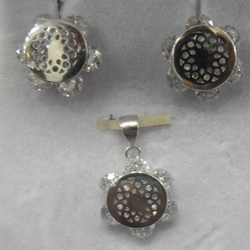 925 sterling silver  round designer pendant butti... by 