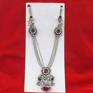 Silver with red and green stone juda by 