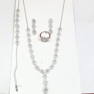 Silver 92.5 Fancy Necklace Set by 