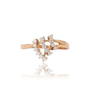 916 Gold Stylish Diamond Ring by 