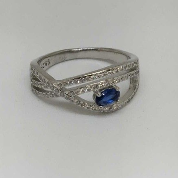 925 Sterling Silver  Fancy Diamond Ladies Ring by 