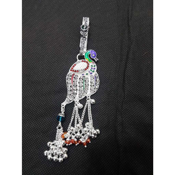 Silver Peacock Pattern Juda by MSK Jewel Art Private Limited