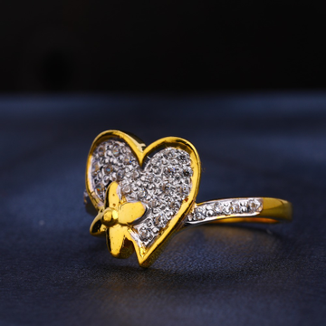 916 Gold  CZ   Designer Women's  Ring LR388