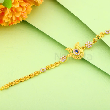 916 Gold Ladies Fancy Bracelet LB572