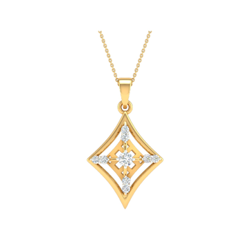 18K Gold Real Diamond Fancy Pendant MGA - SRG0279