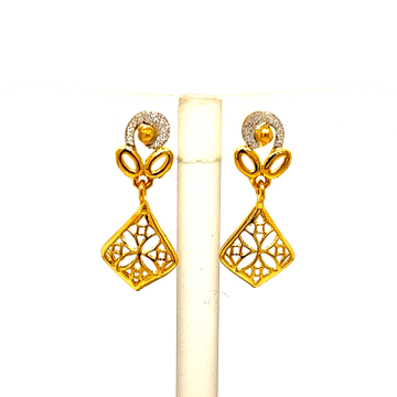 22k Yellow Gold Ultra Light Weight Traditional Ear... by 