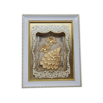 24kt gold peacock frame