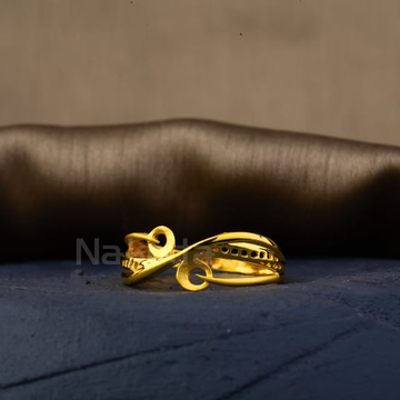 22KT Gold Ladies Plain Ring LPR596