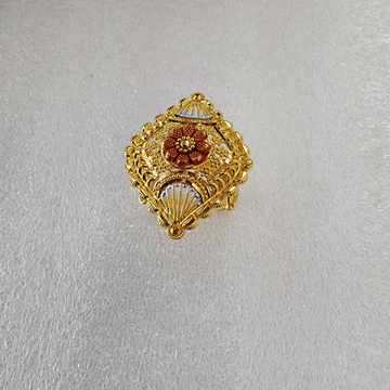 916 Gold Fancy Kalkatti Work Ring by 
