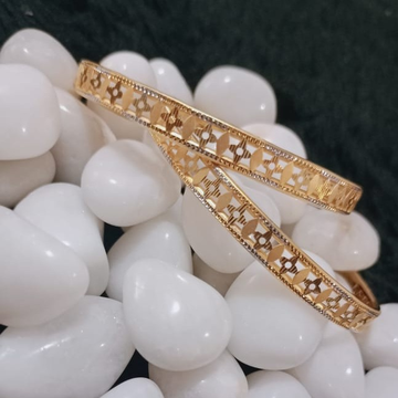 22K Gold Simple Design Copper Kadli by 