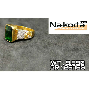 916 Men's colour stone gold ring