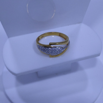 22KT/916 Yellow Gold Sublime Cz Stone Fancy Ring F...