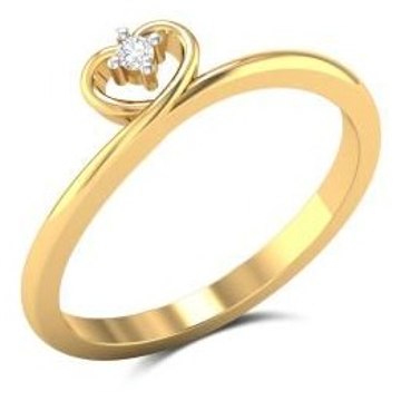yellow gold diamond ring by 