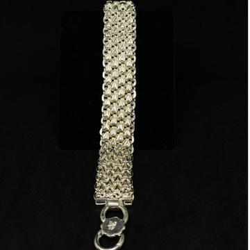 heavy design men's silver bracelet 