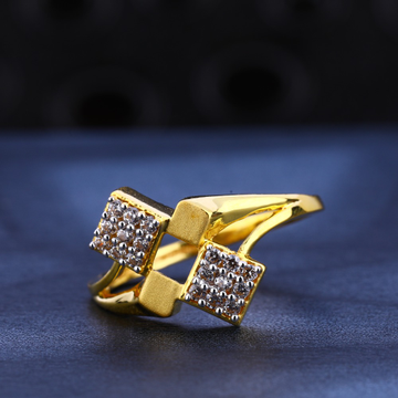 22KT Gold  Women's  Classic Hallmark CZ  Ring LR59...