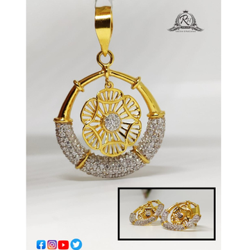 22 carat gold classical ladies pendants set RH-PS5...