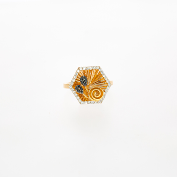Rose gold 18kt beautiful ring