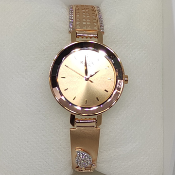 Rose Gold CZ stone Designer Watch by Rajasthan Jewellers Private Limited