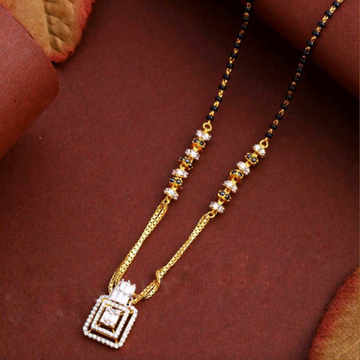 22KT/ 916 Gold fancy square pendant mangalsutra fo... by 