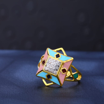 916 Gold Hallmark Gorgeous Ladies Ring LR488