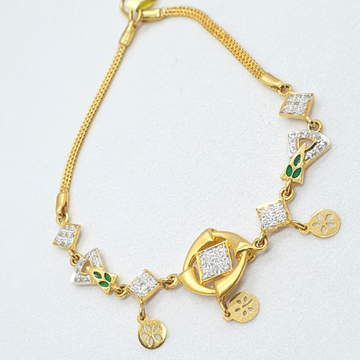 Gold 22.k Daimand Fancy Bracelet by 