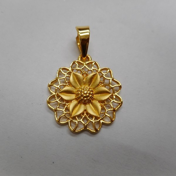 22 kt gold casting  pendent by Aaj Gold Palace