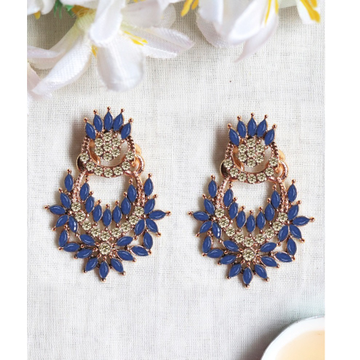 Artificial Blue Stone Earring  by 