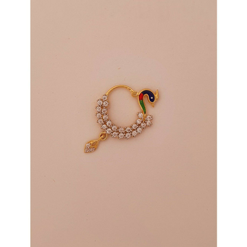 18k elegant peacock nath by Madhav Jewellers (TankaraWala)
