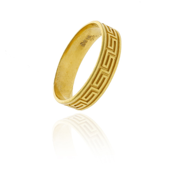Designer gold band ring