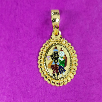 22K Gold Muridhar Pendant by Saurabh Aricutting