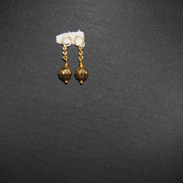 Gold Delicate Plain Earrings 60R55