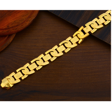 916 Gold Plain Designer Men's Bracelet MPB274