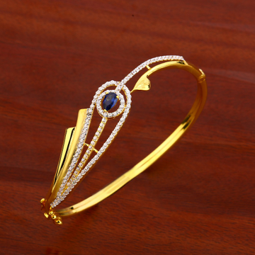 18KT Ladies Gold Designer Hallmark Kada Bracelet L...