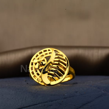 22KT Gold CZ Gorgeous Ladies Plain Ring LPR545