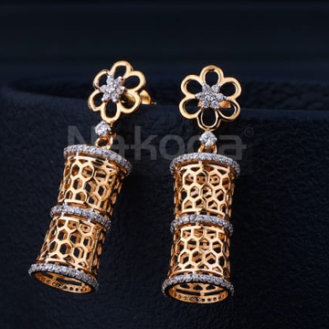 750 Rose Gold Stylish Jummar Earring RE376